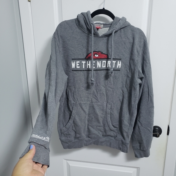 MITCHELL & NESS Raptors 'We The North' Grey Hoodie - Picture 2 of 8